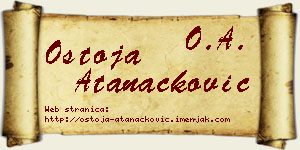 Ostoja Atanacković vizit kartica